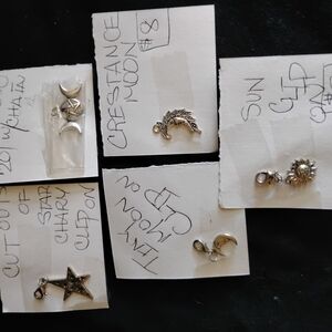 Silver Celestial Charms Set